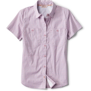image:imageOrvis River Guide ShortSleeve Shirt for Women Lightweight Breathable FashionTShirts Outdoor Casual WearLilac Plaid