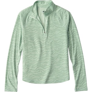 image:imageOrvis Womens DriCast 14 Zip Performance Shirt Lightweight Breathable QuickDry Sun TopAloe Waves
