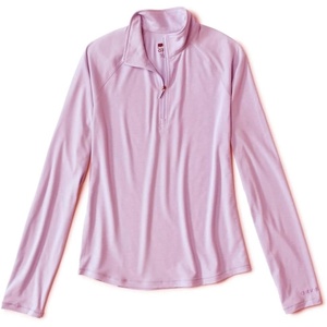 image:imageOrvis Womens DriCast 14 Zip Performance Shirt Lightweight Breathable QuickDry Sun TopSpring Lilac