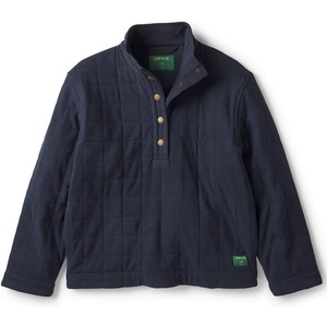 image:imageOrvis Womens Outdoor Quilted Snap SweatshirtDark Navy
