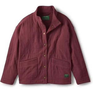 image:imageOrvis Womens Outdoor Quilted Snap SweatshirtRaisin  Premium