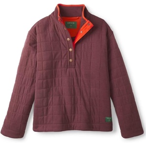 image:imageOrvis Womens Outdoor Quilted Snap SweatshirtRaisin