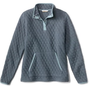 image:imageOrvis Womens Outdoor Quilted Snap SweatshirtStorm