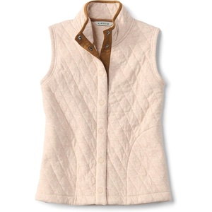 image:imageOrvis Womens Outdoor Quilted Snap VestBarley Heather